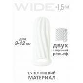 Белый фаллоудлинитель Homme Wide - 11 см. - Lola Games - в Люберцах купить с доставкой