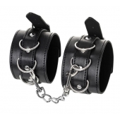 Черные оковы Anonymo из искусственной кожи - ToyFa - купить с доставкой в Люберцах