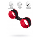 Красно-черные велюровые оковы Anonymo - ToyFa - купить с доставкой в Люберцах