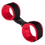 Красно-черные велюровые оковы Anonymo - ToyFa - купить с доставкой в Люберцах