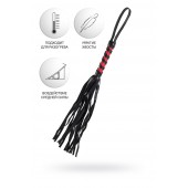 Черно-красный флоггер Anonymo - 45 см. - ToyFa - купить с доставкой в Люберцах