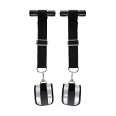 Черно-серебристые фиксаторы для рук на дверь Anonymo - ToyFa - купить с доставкой в Люберцах