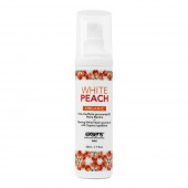 Разогревающее массажное масло Gourmet White Peach Organic с органическими ингредиентами - 50 мл. - Exsens - купить с доставкой в Люберцах