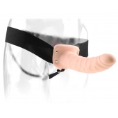 Полый страпон 8  Hollow Strap-On телесного цвета - 19 см. - Pipedream - купить с доставкой в Люберцах