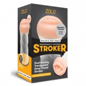 Мастурбатор-ротик ZOLO DEEP THROAT - Zolo - в Люберцах купить с доставкой