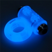 Голубое, светящееся в темноте эрекционное виброкольцо Lumino Play Vibrating Penis Ring - Lovetoy - в Люберцах купить с доставкой