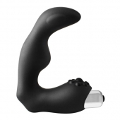 Черный вибромассажер простаты FantASStic Vibrating Prostate Massager - 11,3 см. - Dream Toys - в Люберцах купить с доставкой