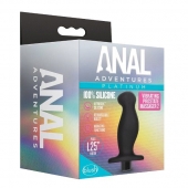 Черный анальный вибромассажёр Silicone Vibrating Prostate Massager 02 - 10,8 см. - Blush Novelties - в Люберцах купить с доставкой