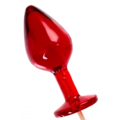 Красный леденец в форме малой анальной пробки со вкусом виски - Sosuчki - купить с доставкой в Люберцах