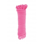 Розовая веревка для связывания Sweet Caress Rope - 10 метров - Sweet Caress - купить с доставкой в Люберцах