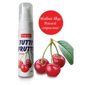 Гель-смазка Tutti-frutti с вишнёвым вкусом - 30 гр. - Биоритм - купить с доставкой в Люберцах