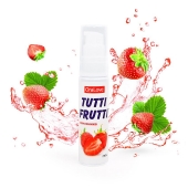 Гель-смазка Tutti-frutti с земляничным вкусом - 30 гр. - Биоритм - купить с доставкой в Люберцах