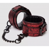 Красно-черные наручники Reversible Faux Leather Wrist Cuffs - Fifty Shades of Grey - купить с доставкой в Люберцах