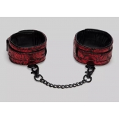 Красно-черные оковы Reversible Faux Leather Ankle Cuffs - Fifty Shades of Grey - купить с доставкой в Люберцах