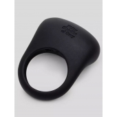Черное эрекционное виброкольцо Sensation Rechargeable Vibrating Love Ring - Fifty Shades of Grey - в Люберцах купить с доставкой