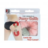 Металлические наручники с розовой меховой опушкой METAL HANDCUFF WITH PLUSH PINK - Dream Toys - купить с доставкой в Люберцах
