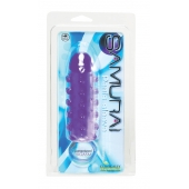 Закрытая фиолетовая насадка с пупырышками SAMURAI PENIS SLEEVE PURPLE - 14,5 см. - NMC - в Люберцах купить с доставкой