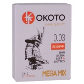 Набор из 4 презервативов OKOTO MegaMIX - Sitabella - купить с доставкой в Люберцах
