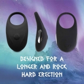 Черное эрекционное виброкольцо Thor Cockring - FeelzToys - в Люберцах купить с доставкой