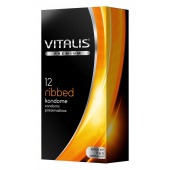Ребристые презервативы VITALIS PREMIUM ribbed - 12 шт. - Vitalis - купить с доставкой в Люберцах