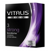 Презервативы с утолщенной стенкой VITALIS PREMIUM strong - 3 шт. - Vitalis - купить с доставкой в Люберцах