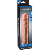 Телесная насадка Fantasy X-tensions Perfect 2  Extension - 20,3 см. - Pipedream - в Люберцах купить с доставкой