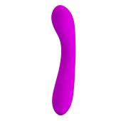 Лиловый изогнутый вибратор Tony - 17 см. - Baile