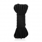 Черная хлопковая веревка для связывания Bondage Rope - 10 м. - Lux Fetish - купить с доставкой в Люберцах