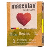 Экологически чистые презервативы Masculan Organic - 3 шт. - Masculan - купить с доставкой в Люберцах