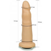 Телесная насадка Harness - 15,8 см. - LOVETOY (А-Полимер) - купить с доставкой в Люберцах