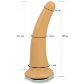 Телесная гладкая насадка Harness - 13,3 см. - LOVETOY (А-Полимер) - купить с доставкой в Люберцах