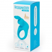 Голубое эрекционное виброкольцо Happy Rabbit Rechargeable Rabbit Cock Ring - Happy Rabbit - в Люберцах купить с доставкой