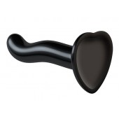 Черный фаллоимитатор-насадка Strap-On-Me P G spot Dildo size S - 16,4 см. - Strap-on-me - купить с доставкой в Люберцах