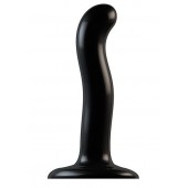 Черный фаллоимитатор-насадка Strap-On-Me P G spot Dildo size S - 16,4 см. - Strap-on-me - купить с доставкой в Люберцах