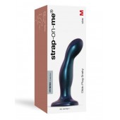 Темно-синяя насадка Strap-On-Me Dildo Plug Snaky size M - Strap-on-me - купить с доставкой в Люберцах