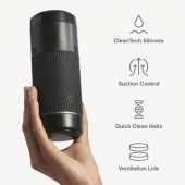 Черный мастурбатор с контролем всасывания Arcwave Pow Stroker - Arcwave - в Люберцах купить с доставкой