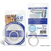 Стальное эрекционное кольцо STEEL COCK RING - 3.5 см. - BlueLine - в Люберцах купить с доставкой