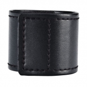 Хомут-утяжка для мошонки из искусственной кожи на липучке VELCRO BALL STRETCHER- 4 см. - BlueLine - в Люберцах купить с доставкой