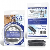 Кольцо на пенис из искусственной кожи на липучке VELCRO COCK RING - 5 см. - BlueLine - в Люберцах купить с доставкой