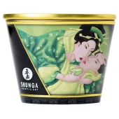 Массажная свеча Exotic Green Tea с ароматом зелёного чая - 170 мл. - Shunga - купить с доставкой в Люберцах