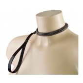 Эффектный сверкающий ошейник с поводком  Гламур - Sitabella - купить с доставкой в Люберцах