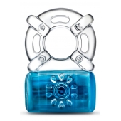Синее эрекционное виброкольцо Pleaser Rechargeable C-Ring - Blush Novelties - в Люберцах купить с доставкой