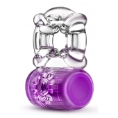 Фиолетовое эрекционное виброкольцо Pleaser Rechargeable C-Ring - Blush Novelties - в Люберцах купить с доставкой