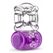 Фиолетовое эрекционное виброкольцо One Night Stand Vibrating C-Ring - Blush Novelties - в Люберцах купить с доставкой