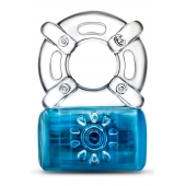 Синее эрекционное виброкольцо One Night Stand Vibrating C-Ring - Blush Novelties - в Люберцах купить с доставкой