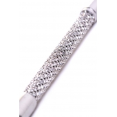 Чёрный стек с треугольным кожаным шлепком - 65 см. - ToyFa - купить с доставкой в Люберцах