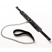 Черный ошейник с шипами и поводком - Crazy Handmade - купить с доставкой в Люберцах