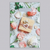 Полиэтиленовый пакет  Подарочек  с вырубной усиленной ручкой - 20 х 30 см. - Сима-Ленд - купить с доставкой в Люберцах