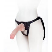 Податливый фаллос на трусиках Harness - 20,5 см. - LOVETOY (А-Полимер) - купить с доставкой в Люберцах