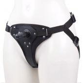 Женские трусики для фиксации насадки плугом с вагинальной пробкой - LOVETOY (А-Полимер) - купить с доставкой в Люберцах